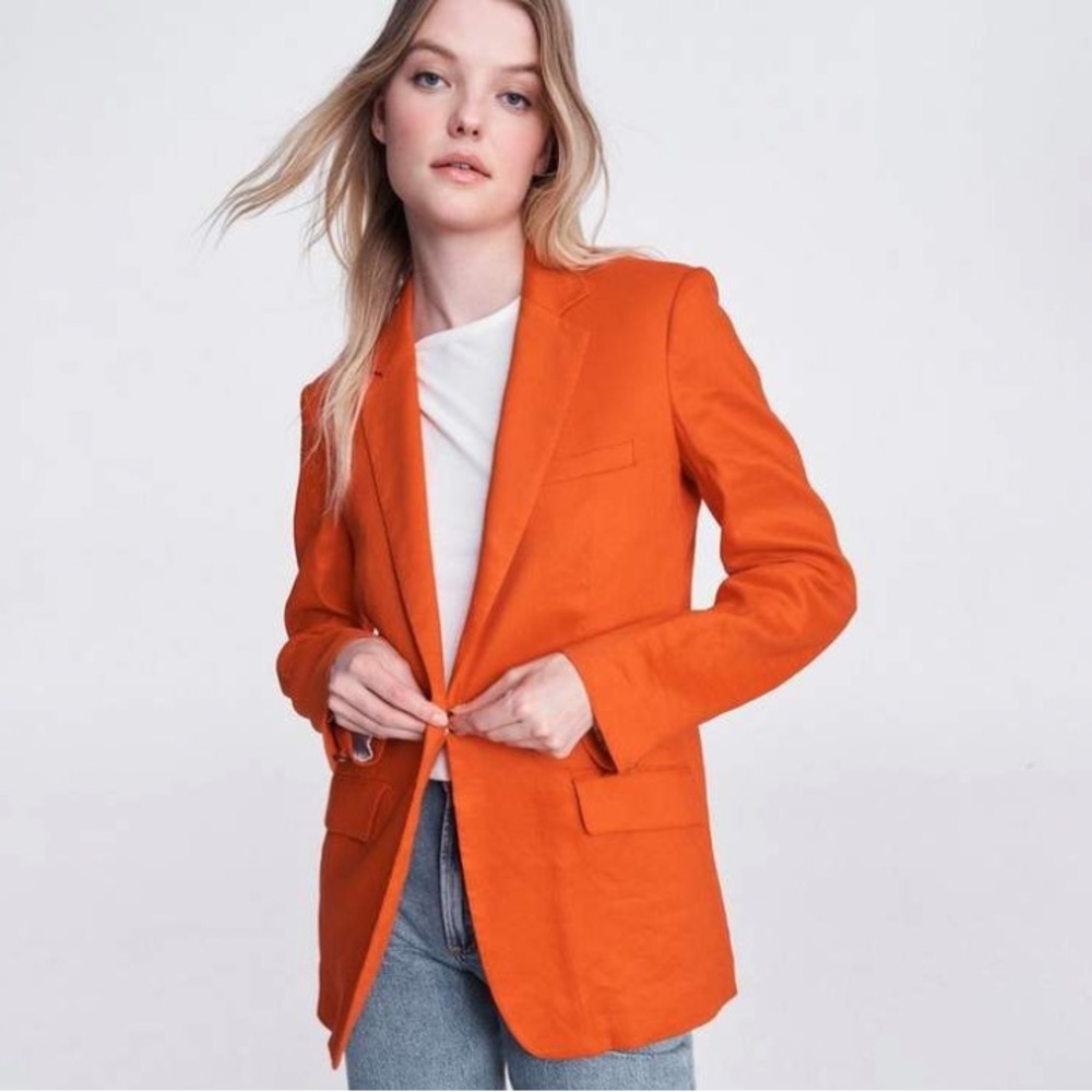 Rag & Bone Ames Linen Boyfriend Blazer